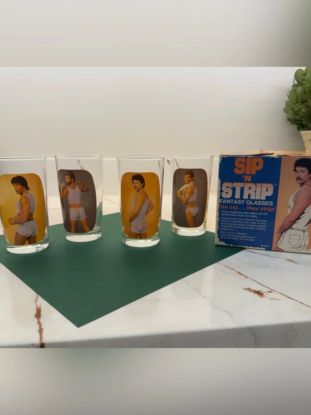 Fantasy Glasses - Sip and Strip Novelty Glass Set
